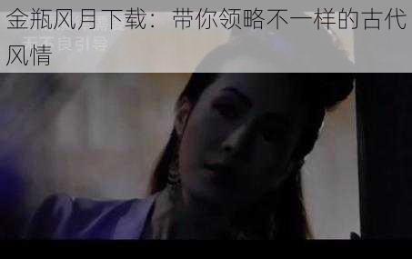 金瓶风月下载:带你领略不一样的古代风情