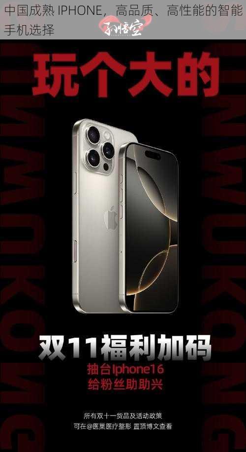 中国成熟 IPHONE,高品质、高性能的智能手机选择
