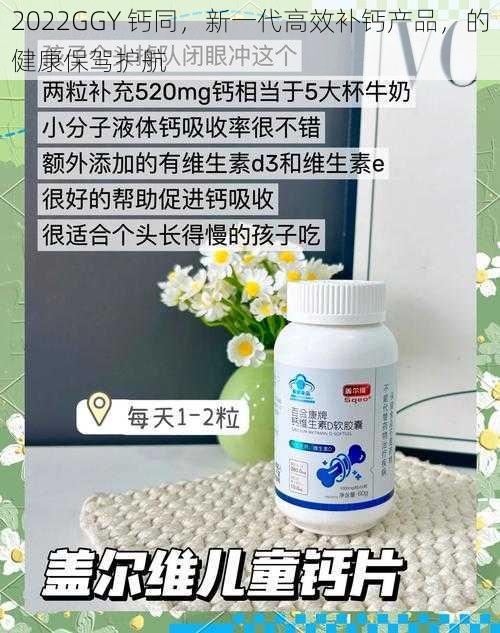 2022GGY 钙同,新一代高效补钙产品,的健康保驾护航