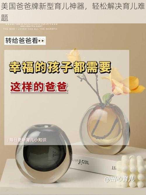美国爸爸牌新型育儿神器,轻松解决育儿难题